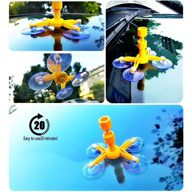 Car Windshield Repair Kit Quick Fix Car Cracked Glass Windscreen Repair Tool Kit Resin Sealer DIY Auto Window Screen Polishing 3
