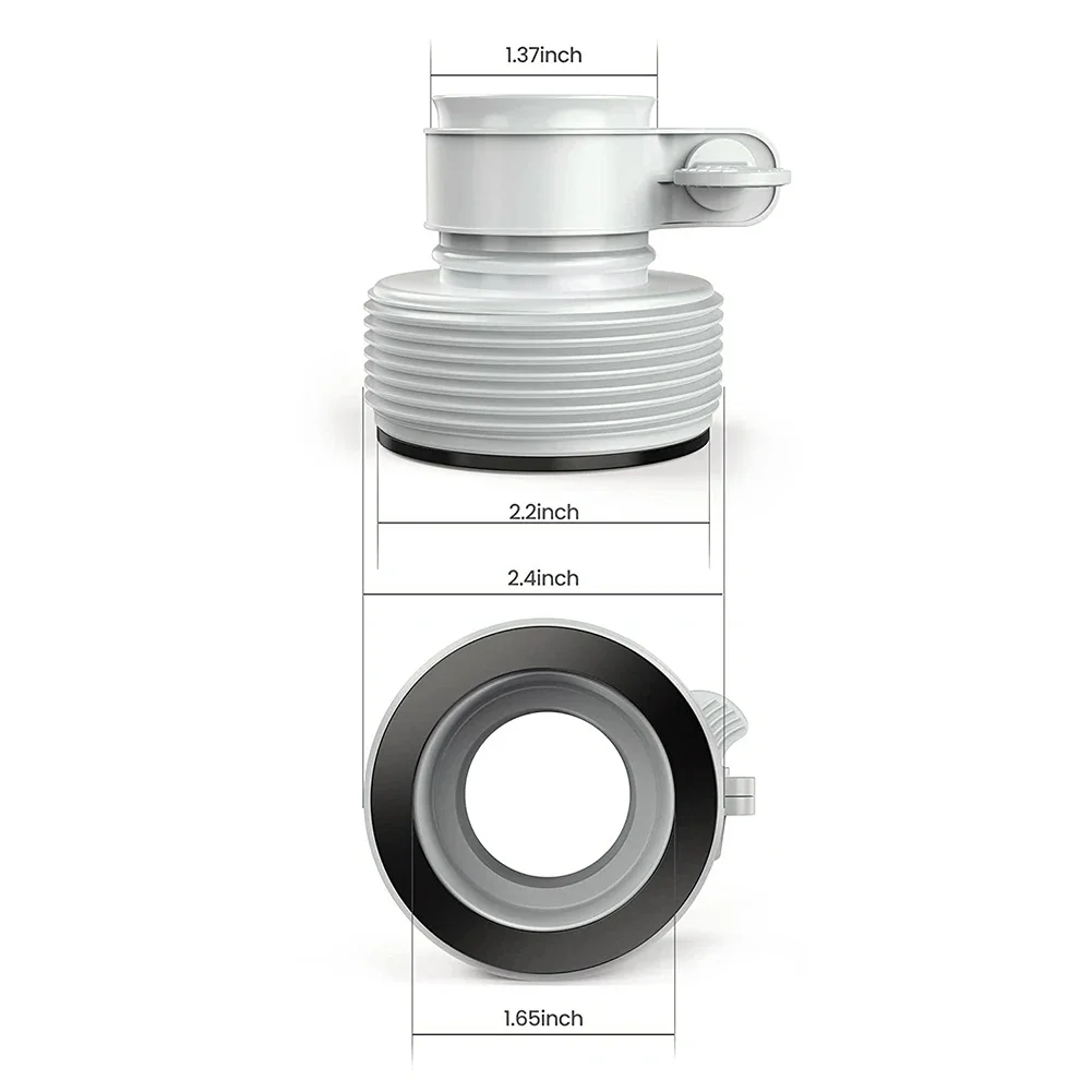 1.25 inch to 1.5 inch Pool Pumps Adapters for Intex Hose Pump Connector Cleaning Clamp On Fittings Converter Pool Accessory