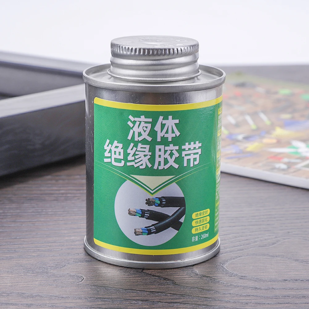 100/260 ML Liquid Electrical Tape High-Temperature Resistant Insulating Tape Rubber Electrical Wire Cable Coat Fix Line Glue