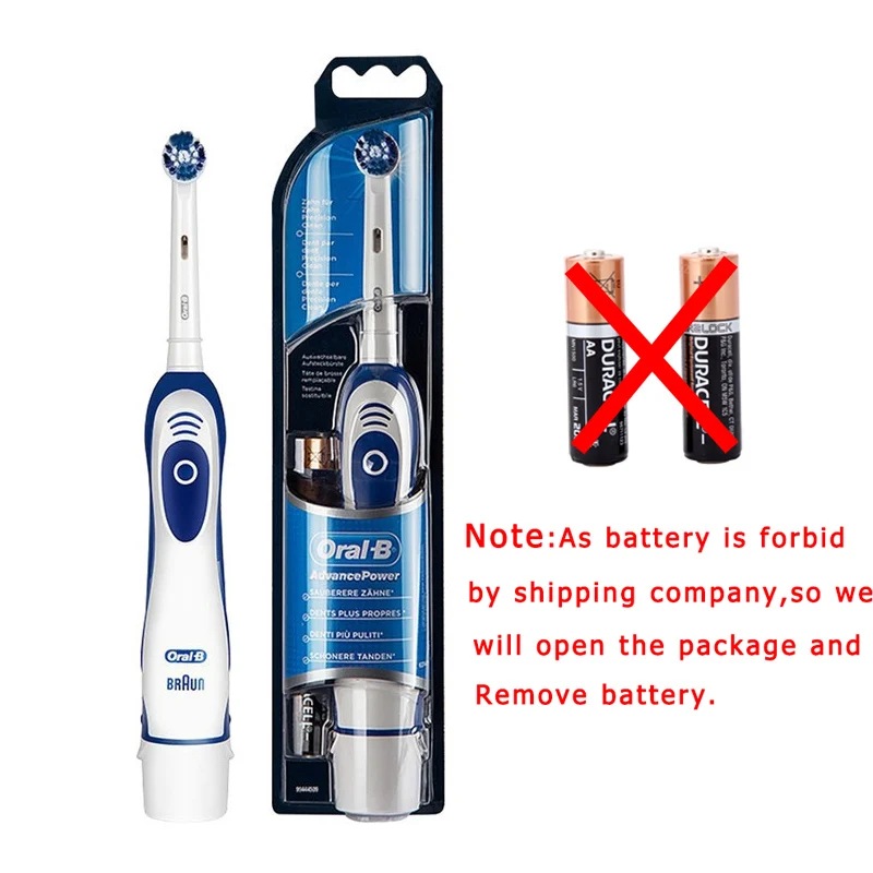 Oral B Sonic Electric Toothbrush Battery Powered 2D Rotating Tooth Brush Oral Hygiene Dental Teeth with Replaceable Heads