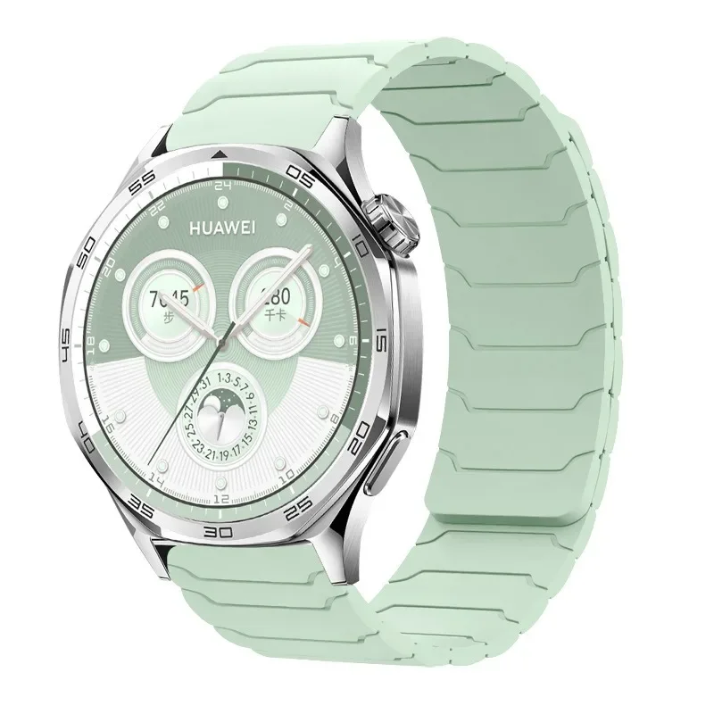 Magnetic Silicone Smartwatch Strap, Adjustable and Durable Bracelet