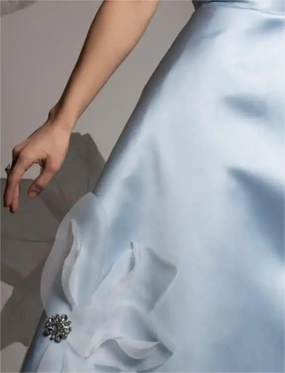 Open Back Sleeveless Floor Length Applique Evening Dresses Woman Ball Gown Dress