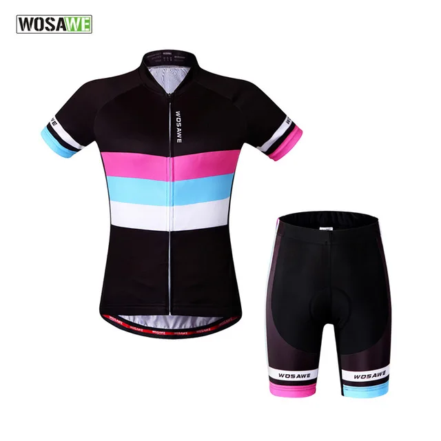 

WOSAWE Women motorcycle sets Roupa Ciclismo Cycling Jerseys/ Bicycle Cycling Clothing/Quick-Dry Bike Sports Wear Sports Suit