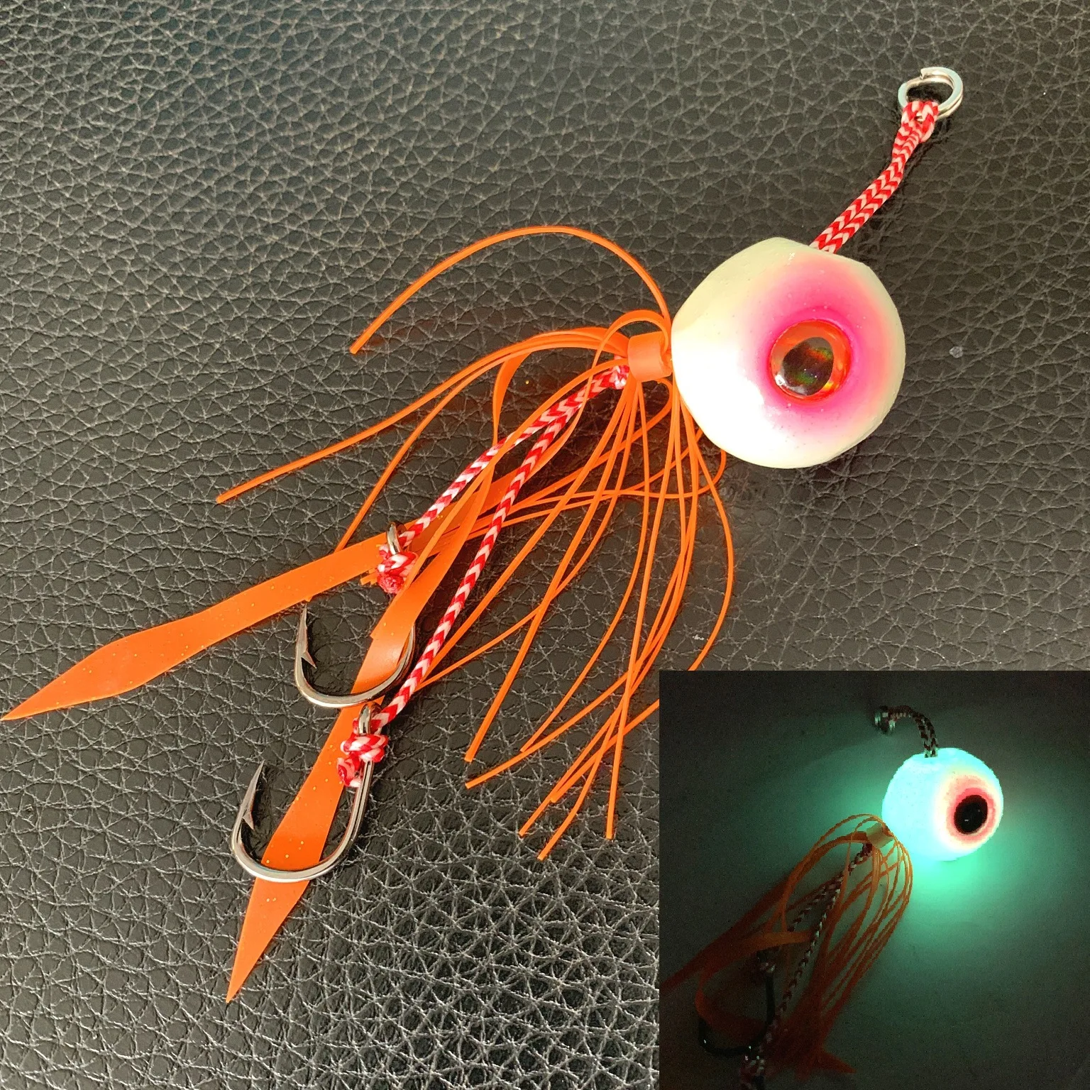 Leurre lumineux tenya madai pour pêche mer - jig kabura appât crevette lumineux pêche nocturne