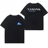 Fashionable Black Comfortable and Breathable Sports Short-sleeved T-shirt Trendy Fitness Pure Cotton Short-sleeved Unisex 2
