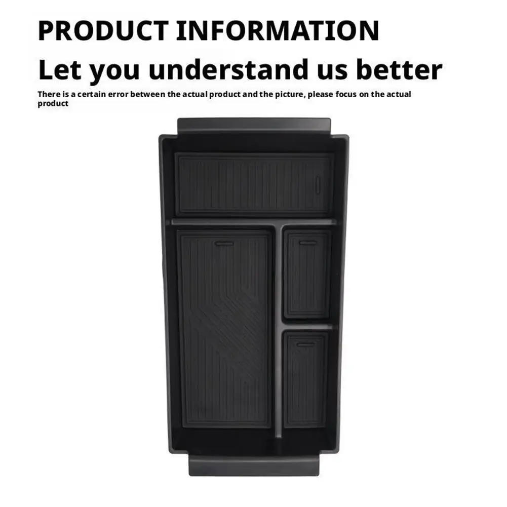 Car Armrest Storage Tray Console Organizer Box