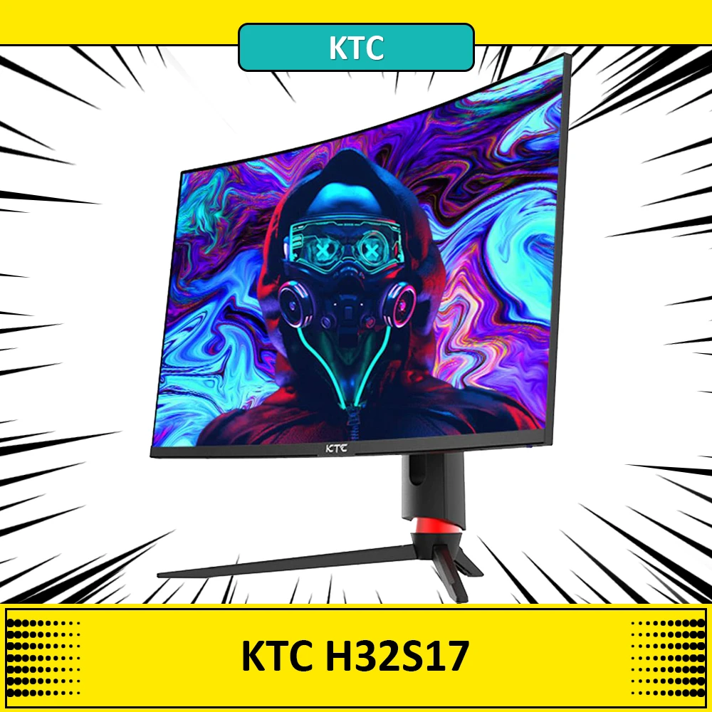 Monitor curvo para juegos KTC H32S17 1500R, 2560x1440, QHD, 165Hz, 99%  sRGB, HDR10, 3ms, tiempo de respuesta, modo azul bajo, pantalla ultraancha  de 32 pulgadas| | - AliExpress