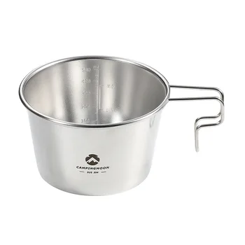야외 스테인레스 스틸 캠핑 셰라 볼, Campingmoon S369 요리 냄비, 파인 셰라 볼 500ml