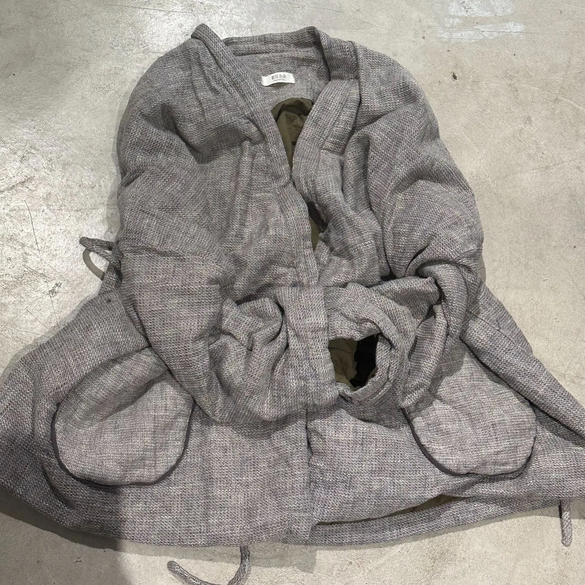 Winter Women Vintage Robe Trench Padded Cotton Cardigan Japanese Streetwear Loose Causal Kimono Parkas Coat Women Outerwear