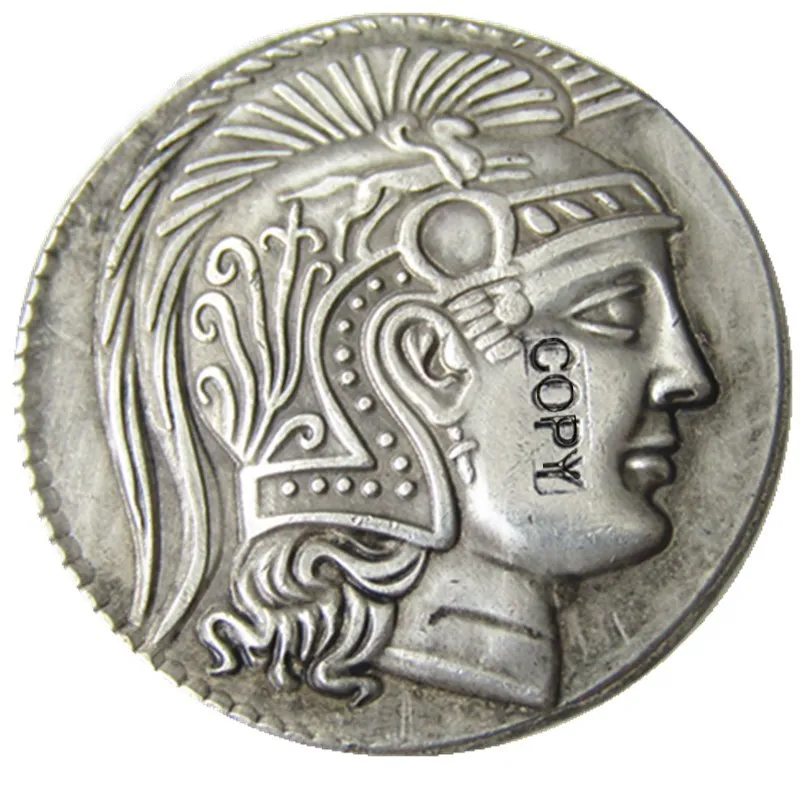

G(42) Аттика. Афины. Ca. 165-42 BC. AR tetradrachm Посеребренная копия монеты