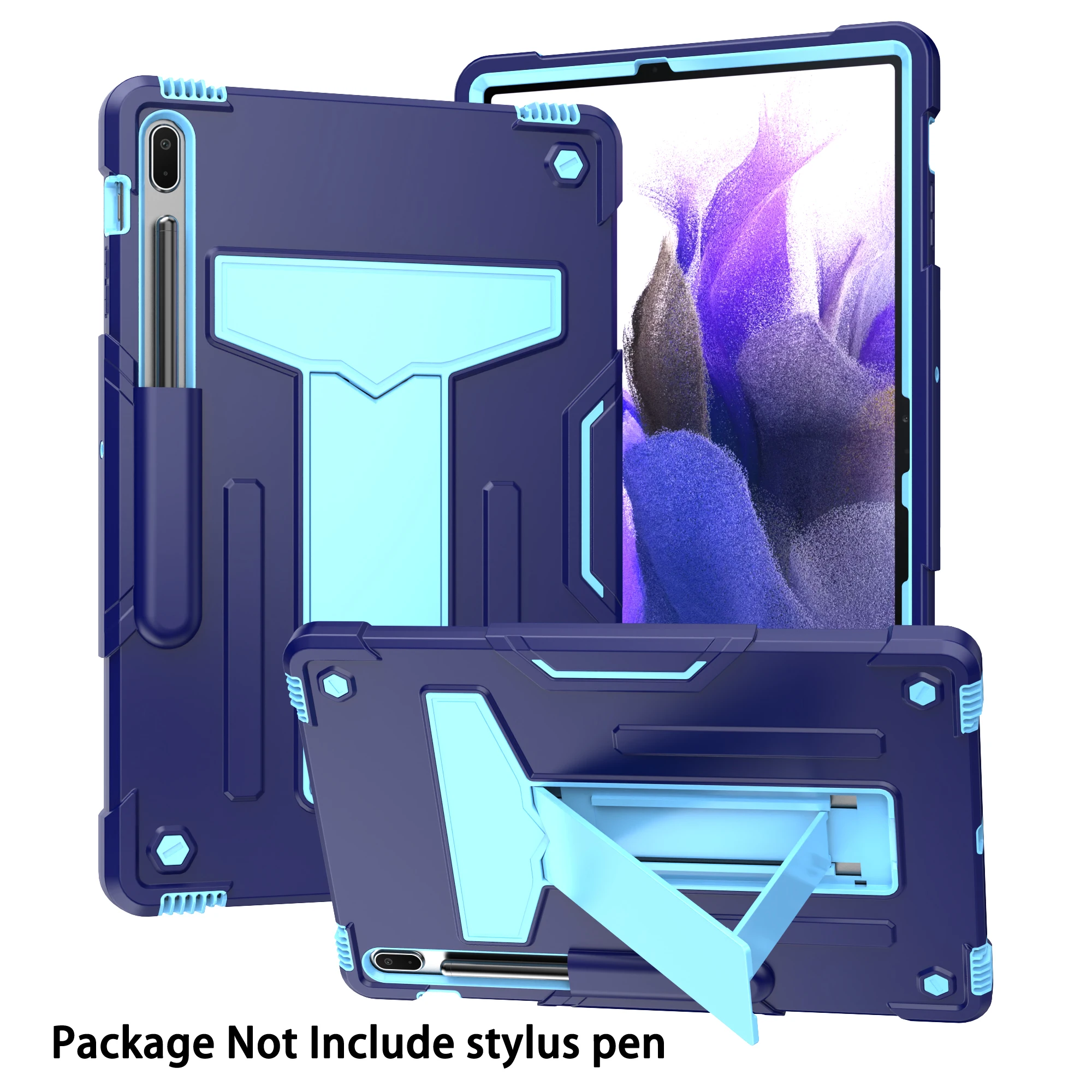 3-in-1 Tablet Case with All-Round Protection and T-Shaped Stand