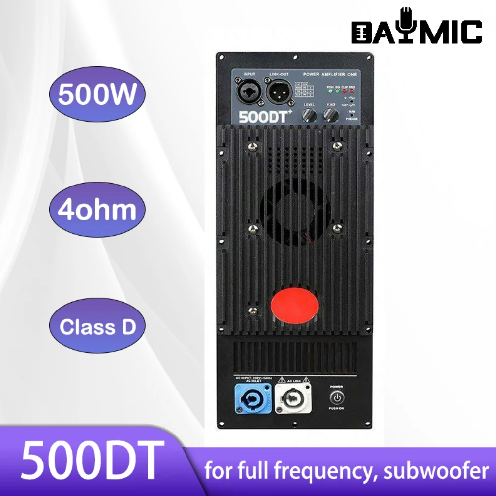 

Aoshen 500watt 4Ohm Amplifier Double Switching Speaker Stage Master Power Amplifier For Speaker