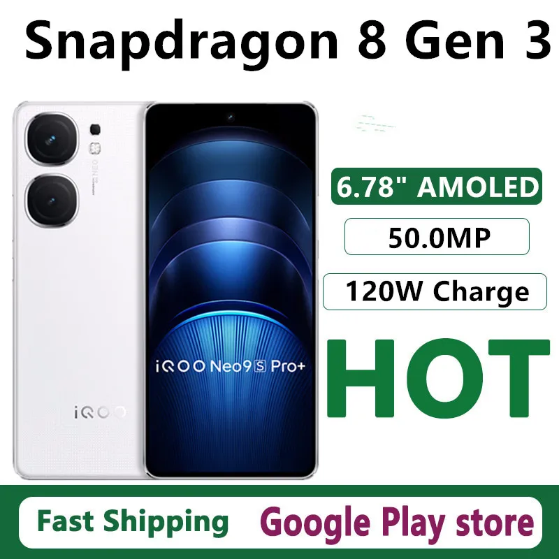 Original Vivo Iqoo Neo 9S Pro+ Mobile Phone Snapdragon 8 Gen 3