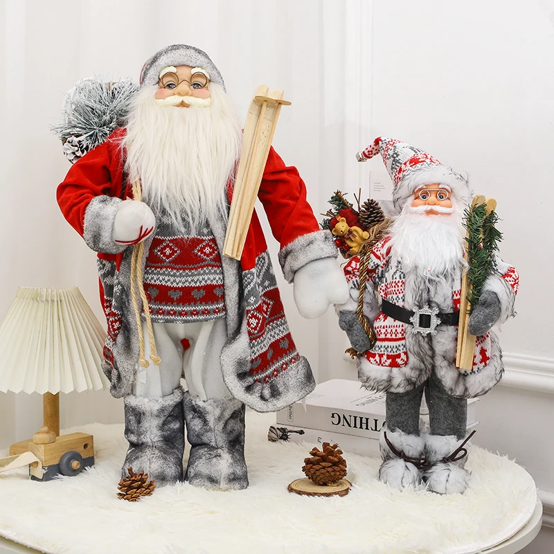 

Big Santa Claus Doll 60cm Christmas Doll New Year 2023 Gift Natal Navidad Christmas Decorations for Home Ornaments Home gifts