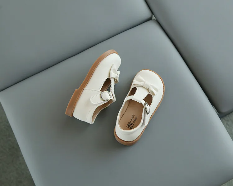 Mädchen-Oxfordschuhe Frühjahr/Herbst 2024, Kinderschuhe aus Leder, süße Mädchen-T-Riemenschuhe, Kleinkindschuhe, Schulschuhe, Auftrittsschuhe – Detail 9