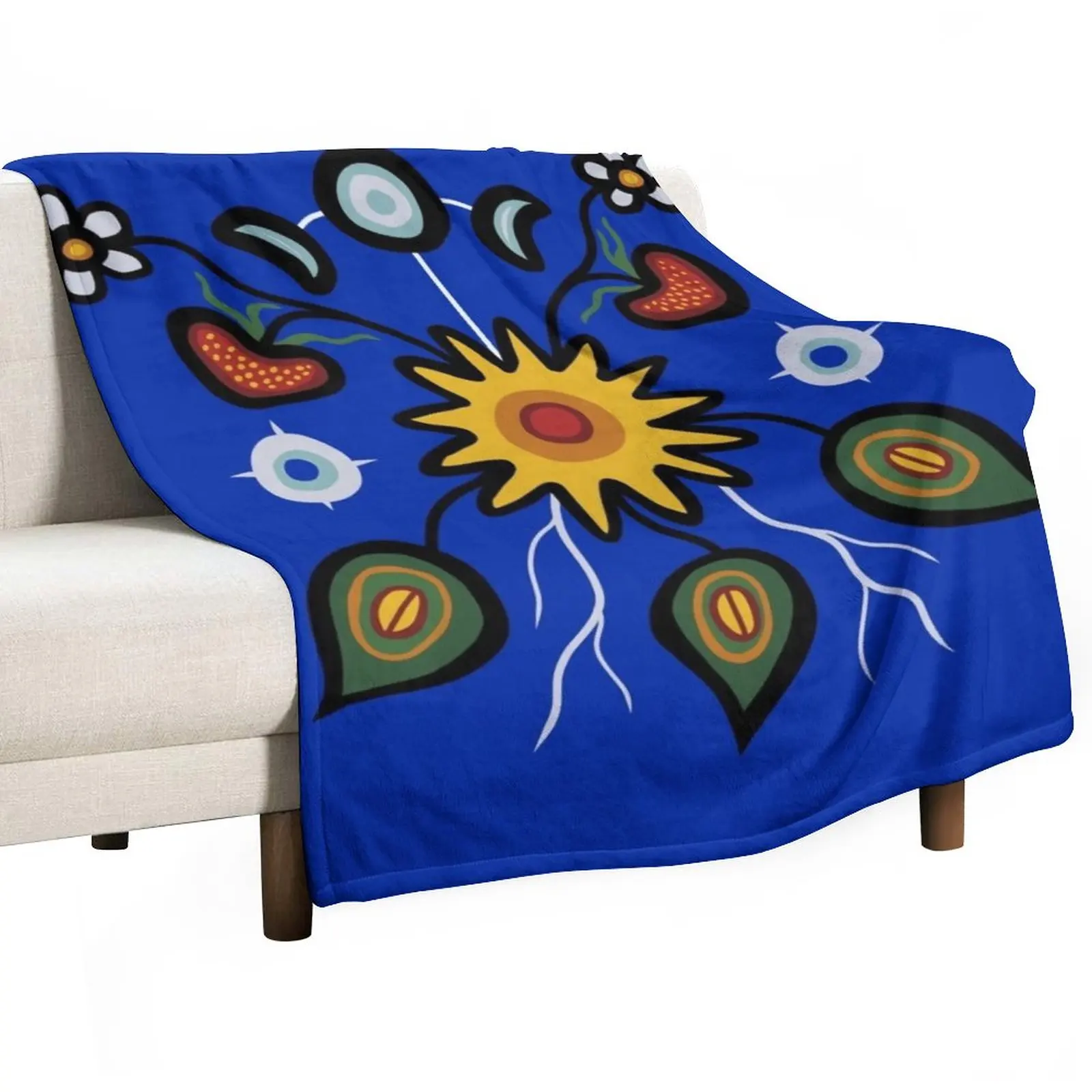

Dbik giizis floral Throw Blanket Loose Blanket Beautiful Blankets