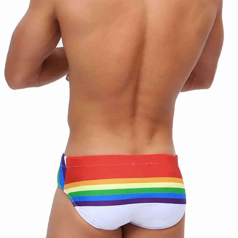 Men Swimwear Sexy Swimming Trunks Briefs Low Waist Swim Brief Man Swimsuit Beachwear Bikini Quick Dry Breathable Surfing Shorts