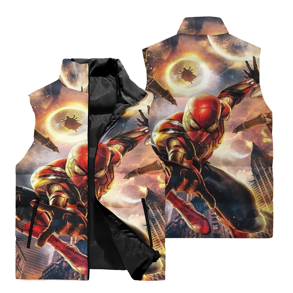 thumbnail image 1 of Nueva chaqueta para hombre, chaleco de superhéroe de Marvel, Spider-Man, chaqueta con estampado 3D, cortavientos, chaqueta cálida para correr al aire libre para hombre, 1 of 4