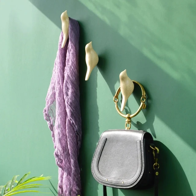 Aranyos Madárhorog Többfunkciós Falfüggő Ajtó Dekoráció Kabát Polc Billentyű Ruhák Akaszt Tároló Szervező Konyhai Kiegészítők - Image 3