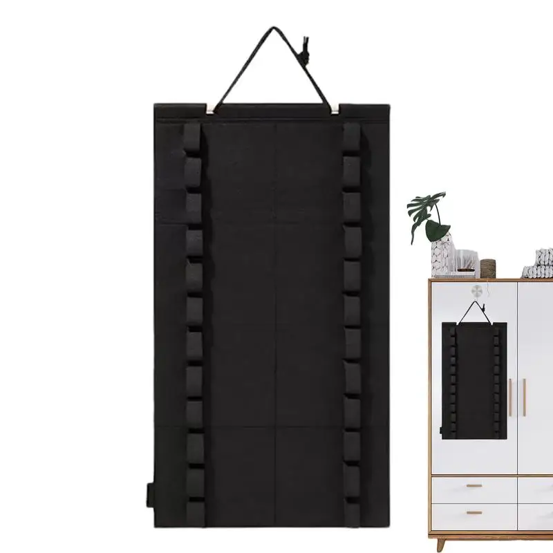 Taekwondo Belt Organizer Taekwondo Belt Display Wall Mounted Felt Cloth Collection Belt Display Holder Storage 12 Belts 2