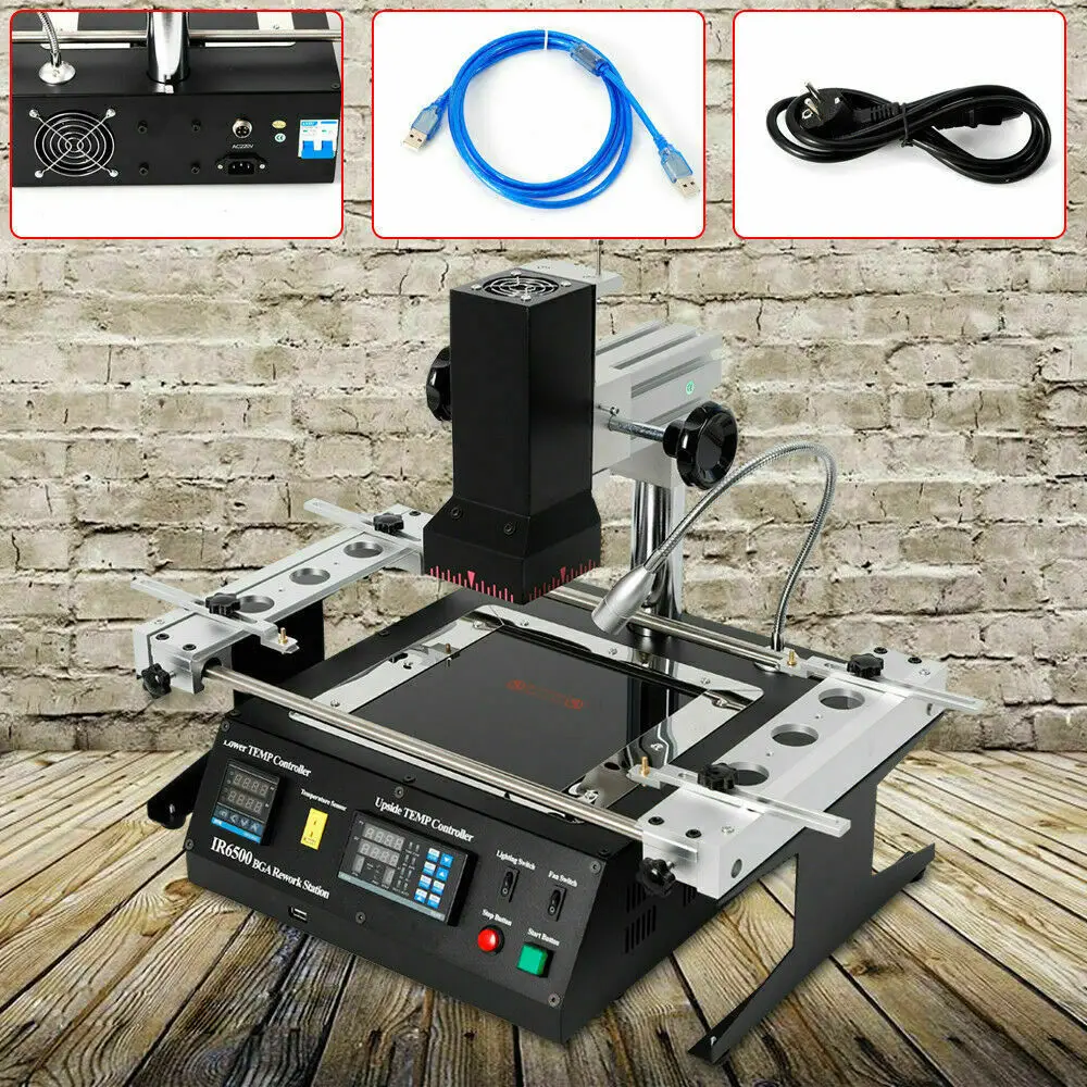 IR6500 BGA Rework Station Infrared Solder Welder System Closed-loop Temperature Control with USB Cable for Welding Repairing 4