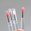 Manicure Transparent Silicone Wand Magic Mirror Powder Aurora Powder Applicator Wand Rubbing Powder Glitter Eyeshadow Portable 3