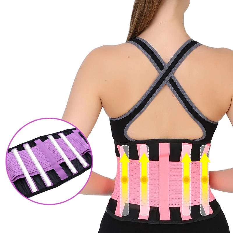 

Summer Breathable Mesh Bodybuilding Lumbar Support High Elastic Health Care Waist Posture Corrector Back Brace Belt Pain Relief