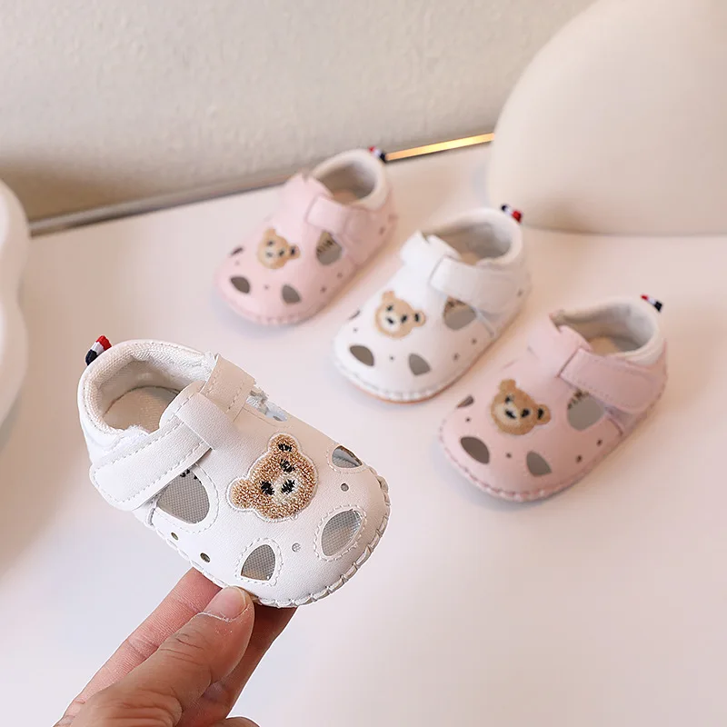 

Kids Shoes Hollow Out Princess Sandals 2023 Summer 0-1Year Old Newborn Boys/Girls Walking Shoes Cartoon Baby Shoes босоніжки