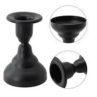 Dining Room Living Room Candle Holder Candlesticks 7.6x5.6x4.3cm Black Candle Holder Candlesticks Accessories Gold 3