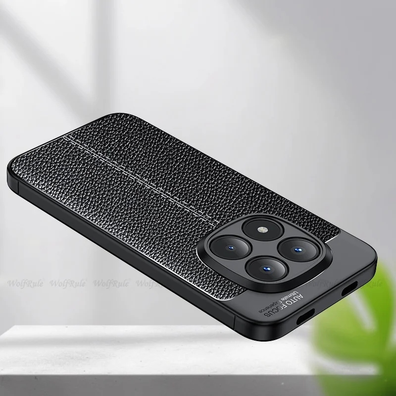 Premium Shockproof TPU Soft Leather Phone Bumper Back Armor Case Cover - New Durable Design