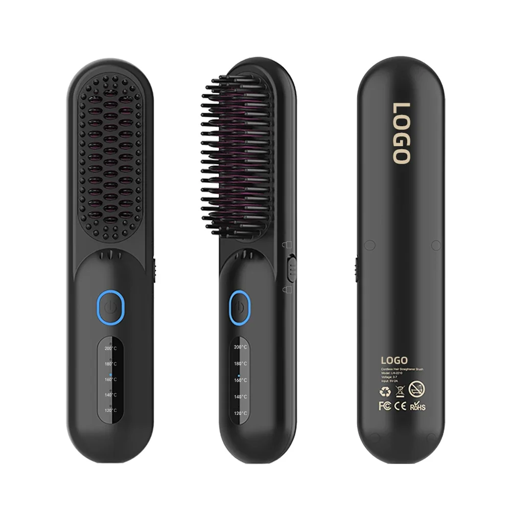 Cordless Suppliers Beard Hair Straightener Comb Brush For Men Ceramic Professional Anion Beard Straightening Comb