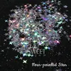 Holographic Star Four-pointed Star Nail Paillettes Sparkly Laser Design Sequin Charm Glitter Flake Shinning Manicure Decor Slice 5