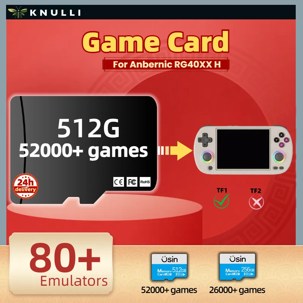TF ゲームカード Anbernic RG40XX H RG40XXH クラシックレトロ PSP PS1