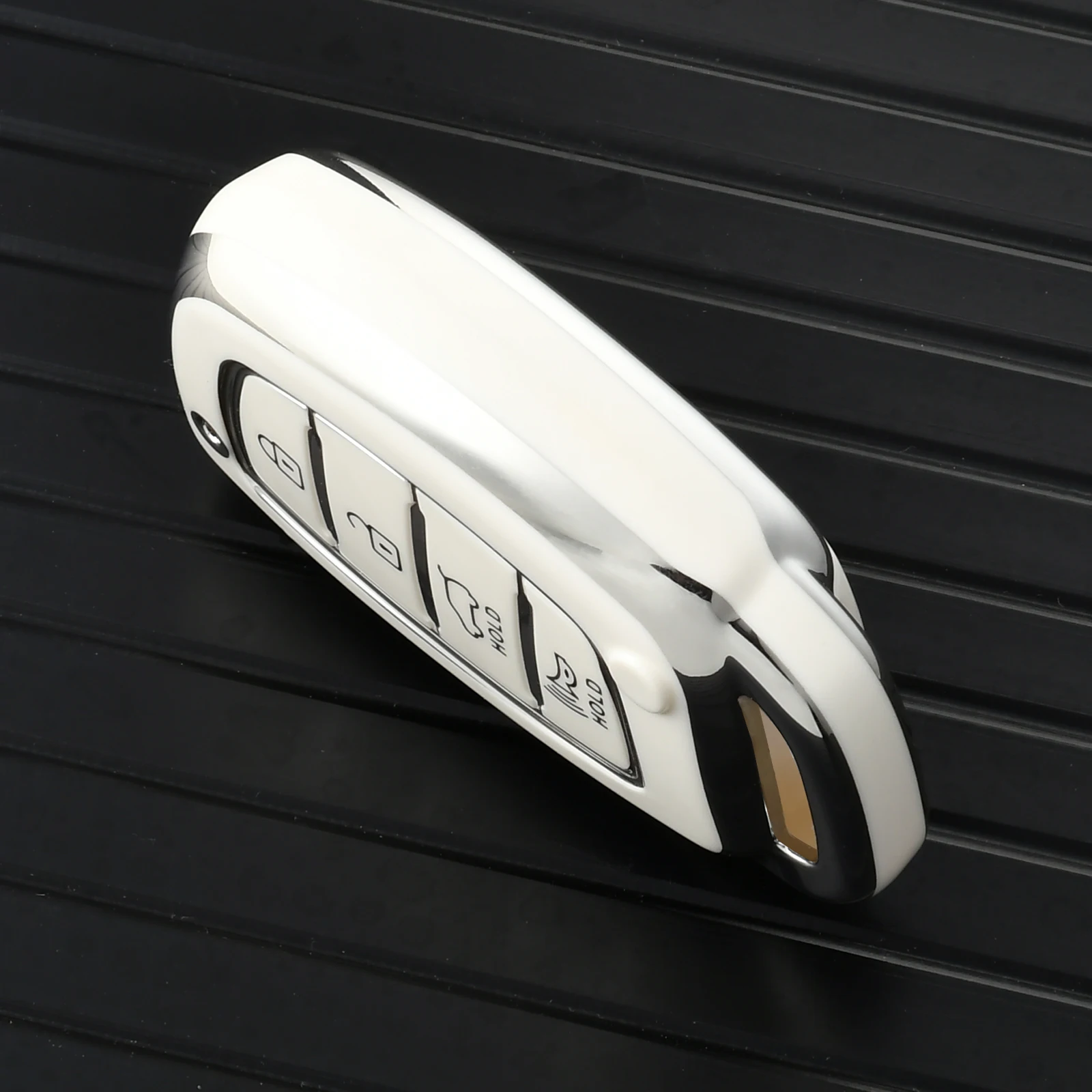 Enhanced Smart Key Fob Case Cover with 4 Buttons