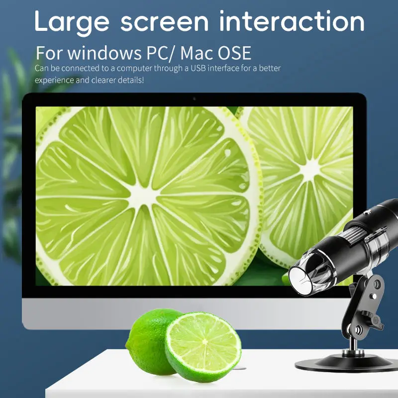 Dodosee 3 in 1 1600X USB 현미경 HD 휴대용 디지털 현미경(납땜용) 8LED 안드로이드 맥 윈도우와 호환 가능