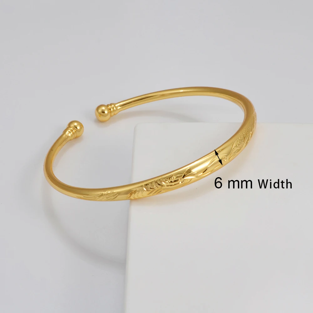 Anniyo 1Piece Women Bracelets Dubai Bangles Jewelry Arab Middle Eastern African Wedding Party Accessories @280607 4