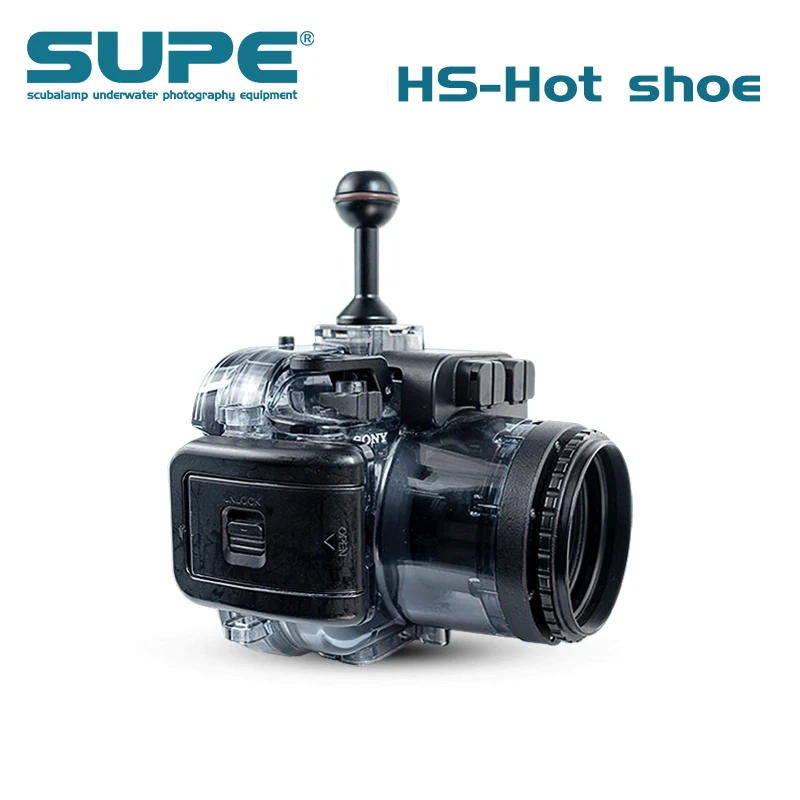 ScubaLamp Diving Shell Cold Hot Shoe Adapter Ball Adaptor Mount Base Connector Gopro Tg6 5 Camera Housing Underwater Photography