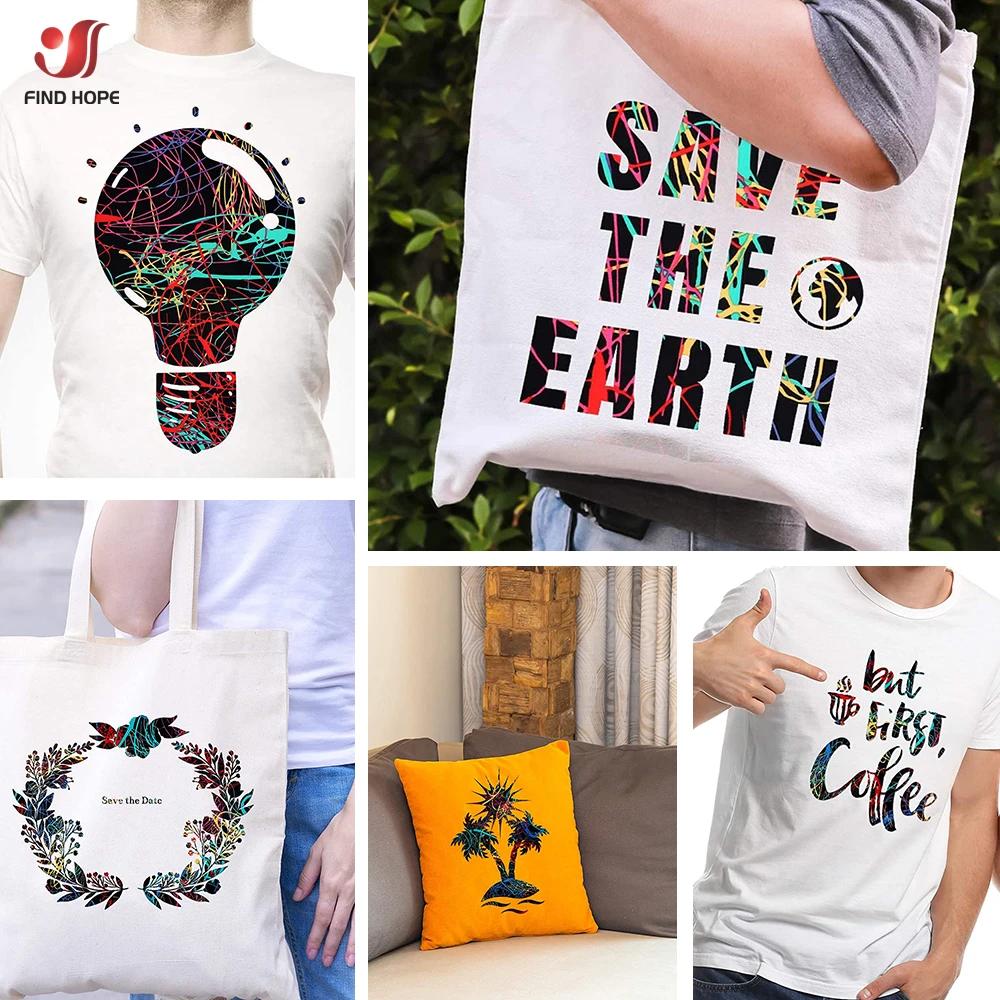 19in x 39in Popular Style Heat Transfer Vinyl Iron on Tshirts HTV Printing Roll Film DIY Patterns For Clothing Textiles Decor