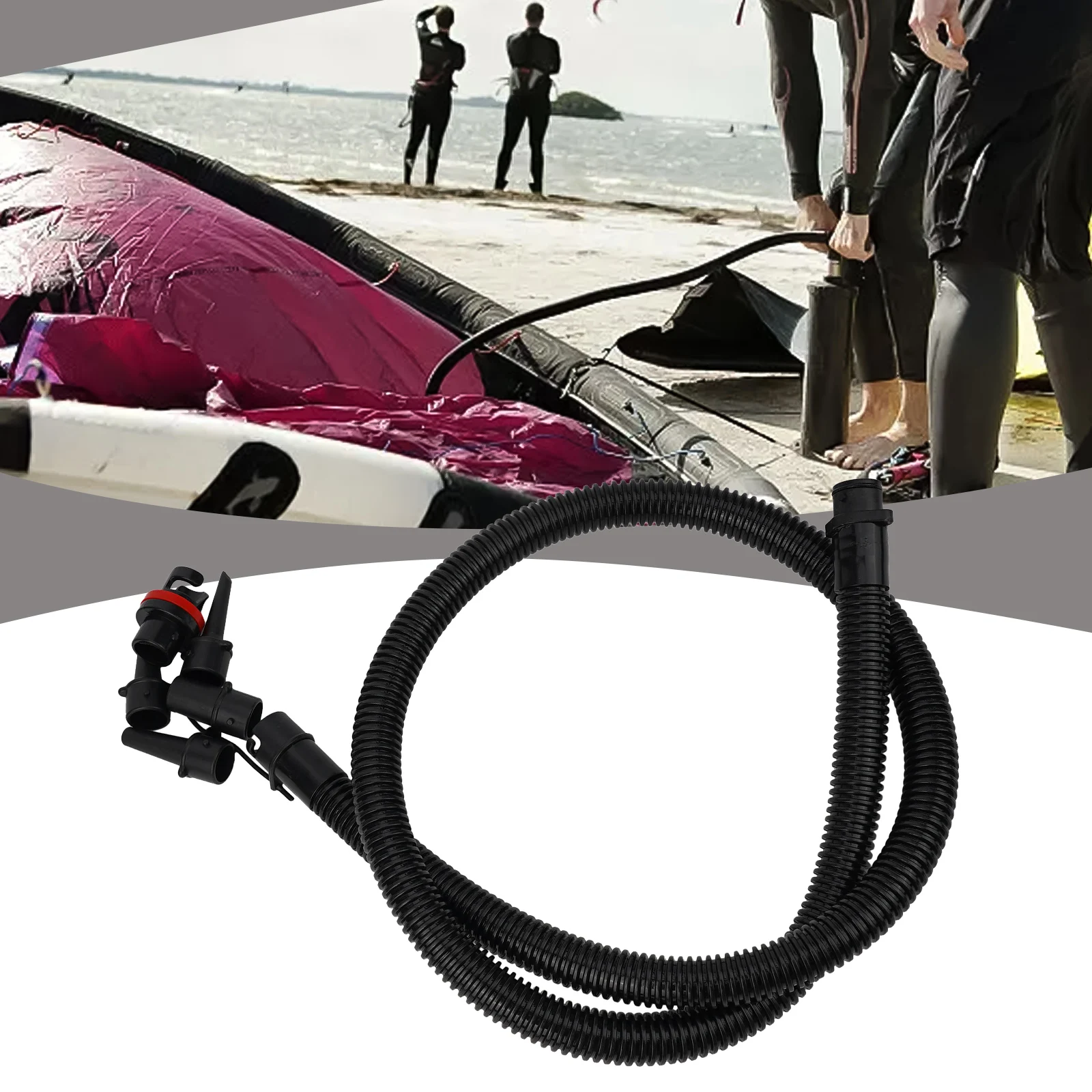 

Tube Hand Air Pump Hose Sups Paddle Board Pump Hose Surfboard 5 Different Nozzle Sizes :1.2m Length Air Pump Board