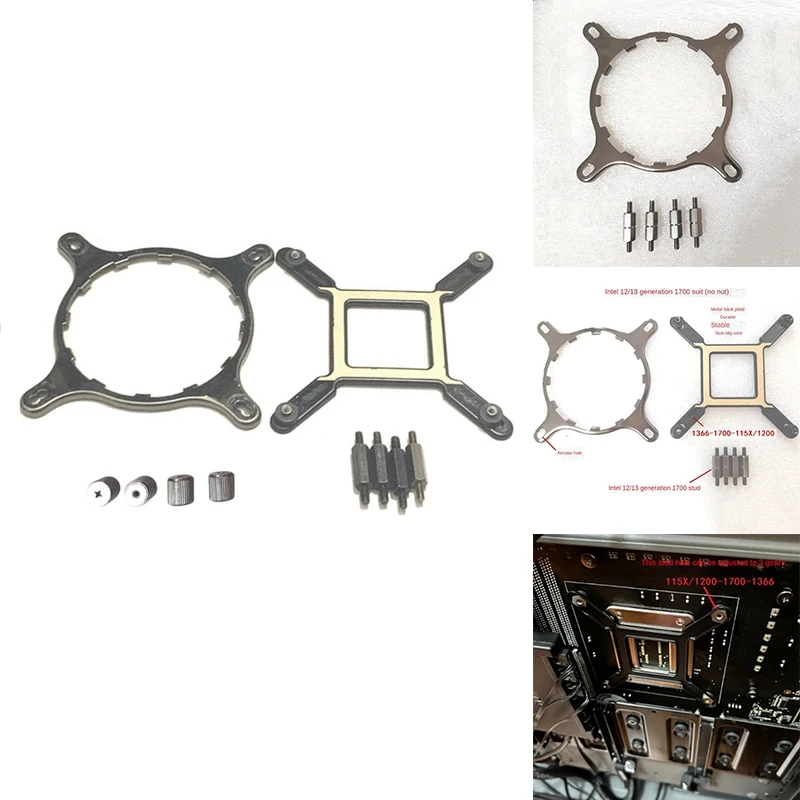 CPU Cooling Mounting Bracket Kit For Corsair LGA1700 1200 H55/H75/H80I V2/H90/H100I V2/H105/H110/H115I For AM4 AM5 Durable