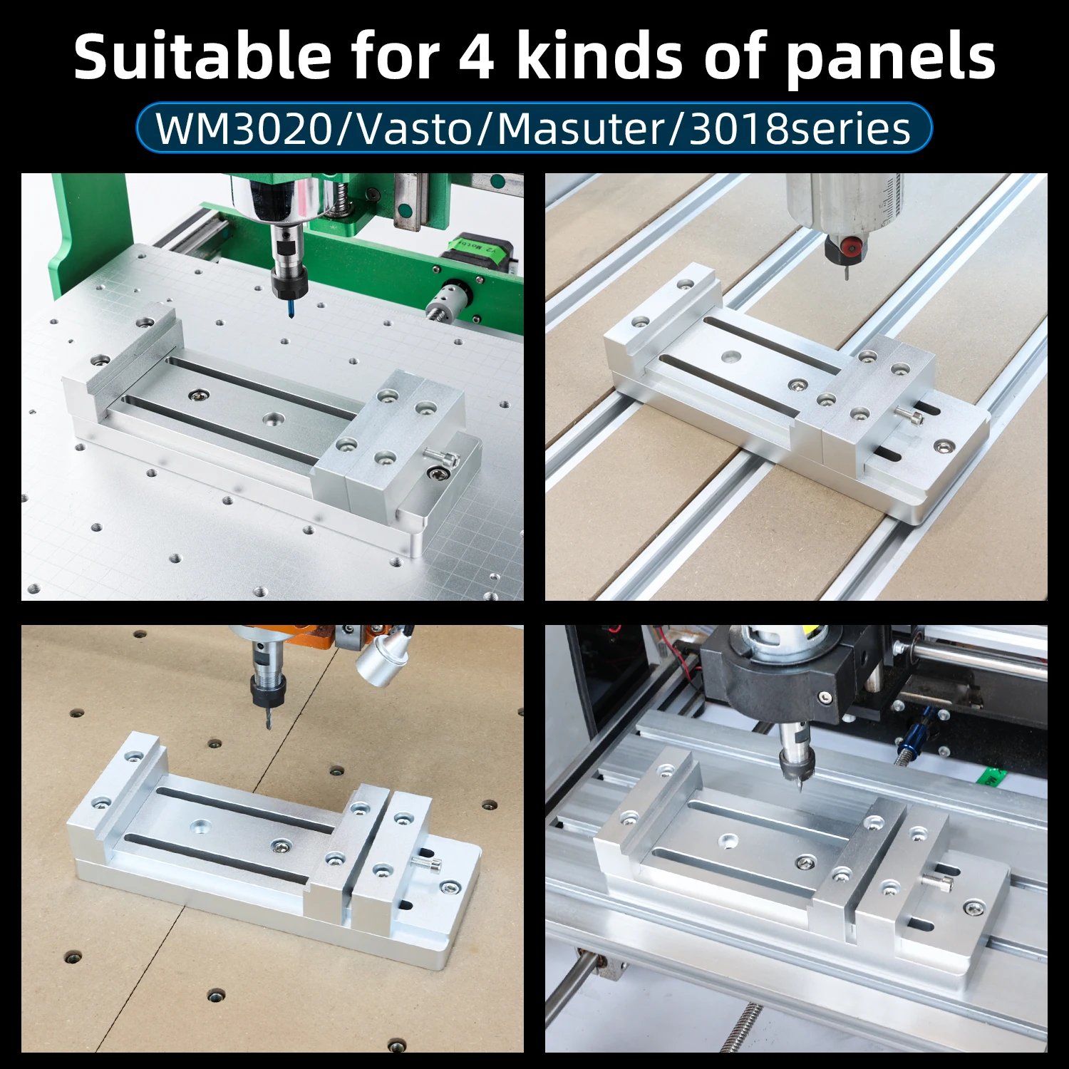 Woodworking Clamp FoxAlien Mini Low Profile Bench Vise for CNC Router