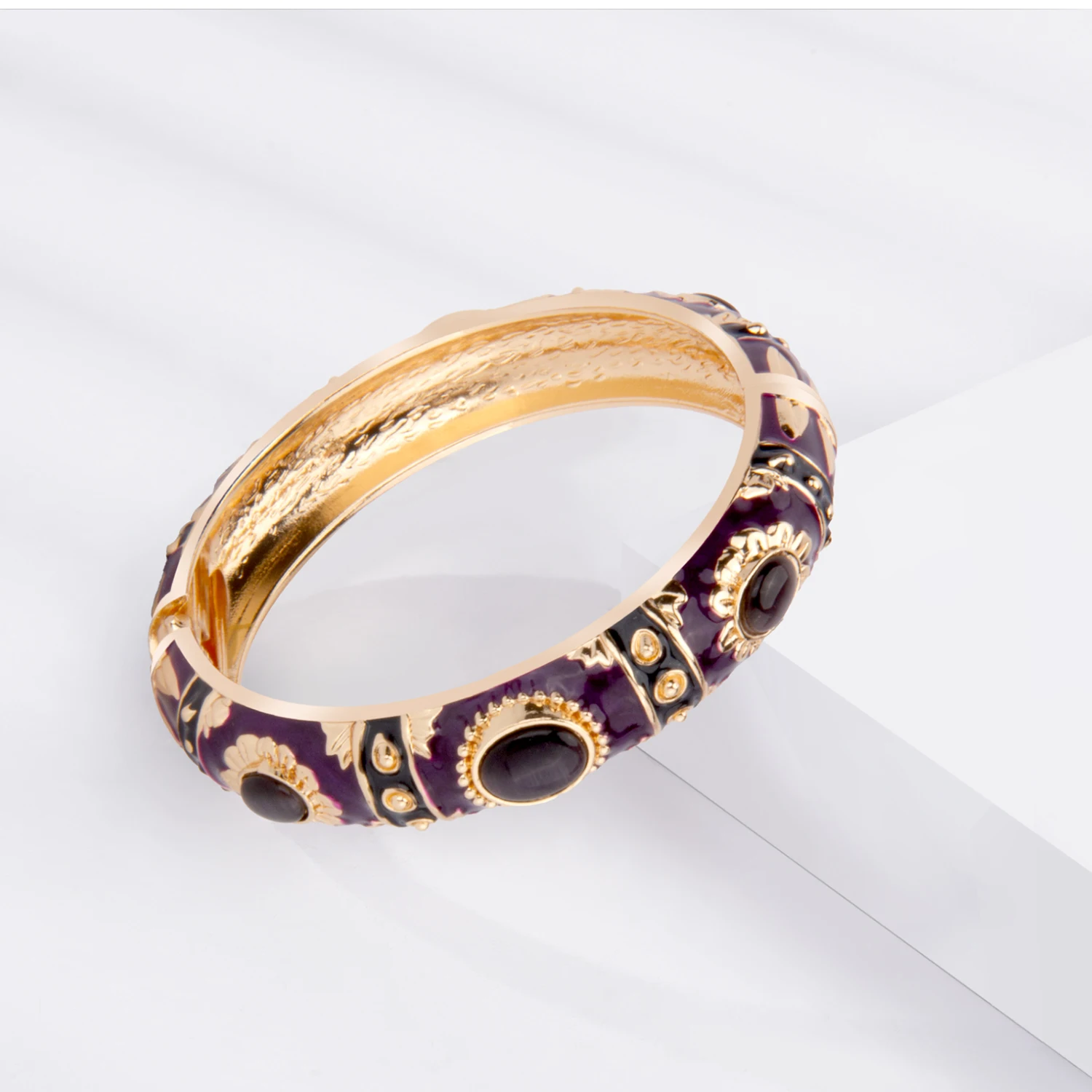 1/5 PCS Enamel Bracelet For Women Bangle On Hand Cloisonne Women's Hand Bracelets India African Jewelry Bohemian Designer Gifts 2