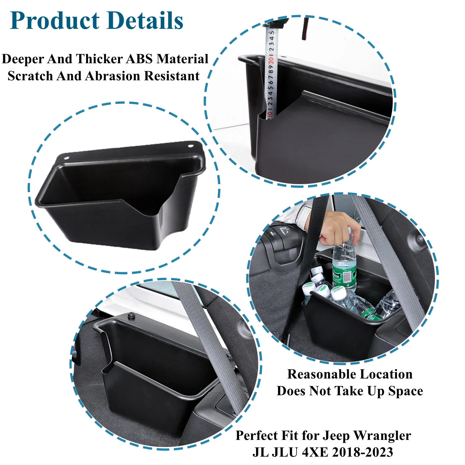 Organizer per baule posteriore sinistro/destro per Jeep Wrangler JL JLU  2018 - 2021 4 porte stivaggio riordino accessori scatola di espansione del  carico - AliExpress