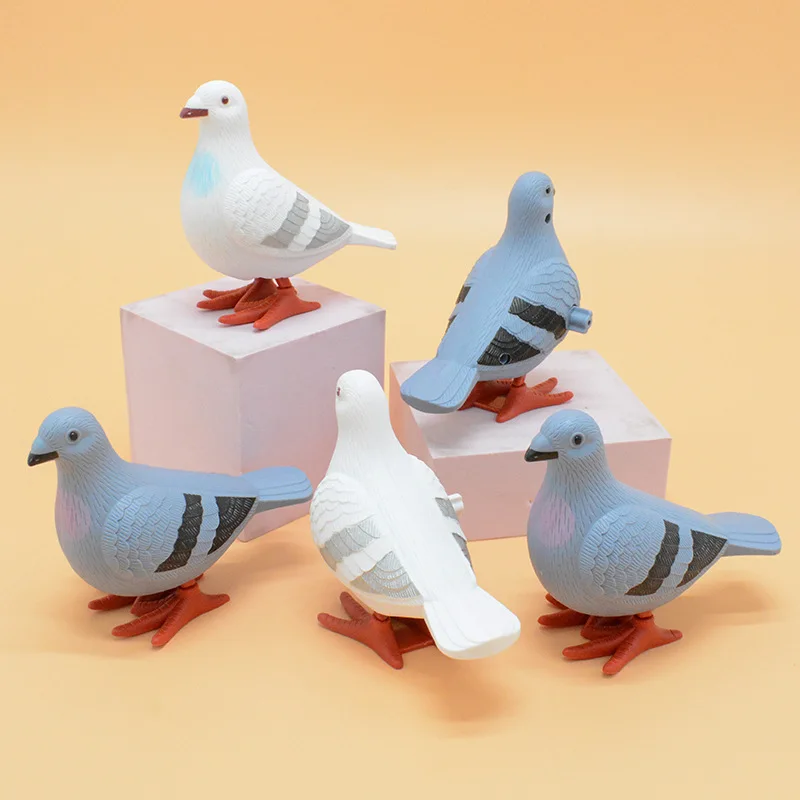 

1pcs Clockwork Jump Toys Cute Jumping Pigeon Clockwork Simulation Animal Jumping Animal Clockwork Toys For Kids Boys Girls Toys