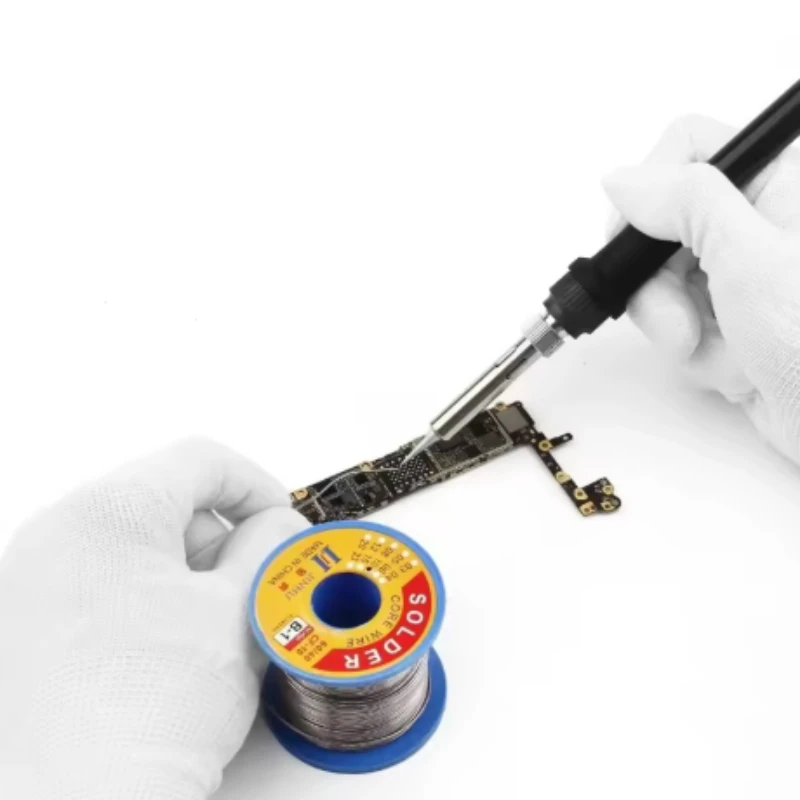 Fil à souder colophane 250g déroulé, avec embout fin pour soudure précise en électronique