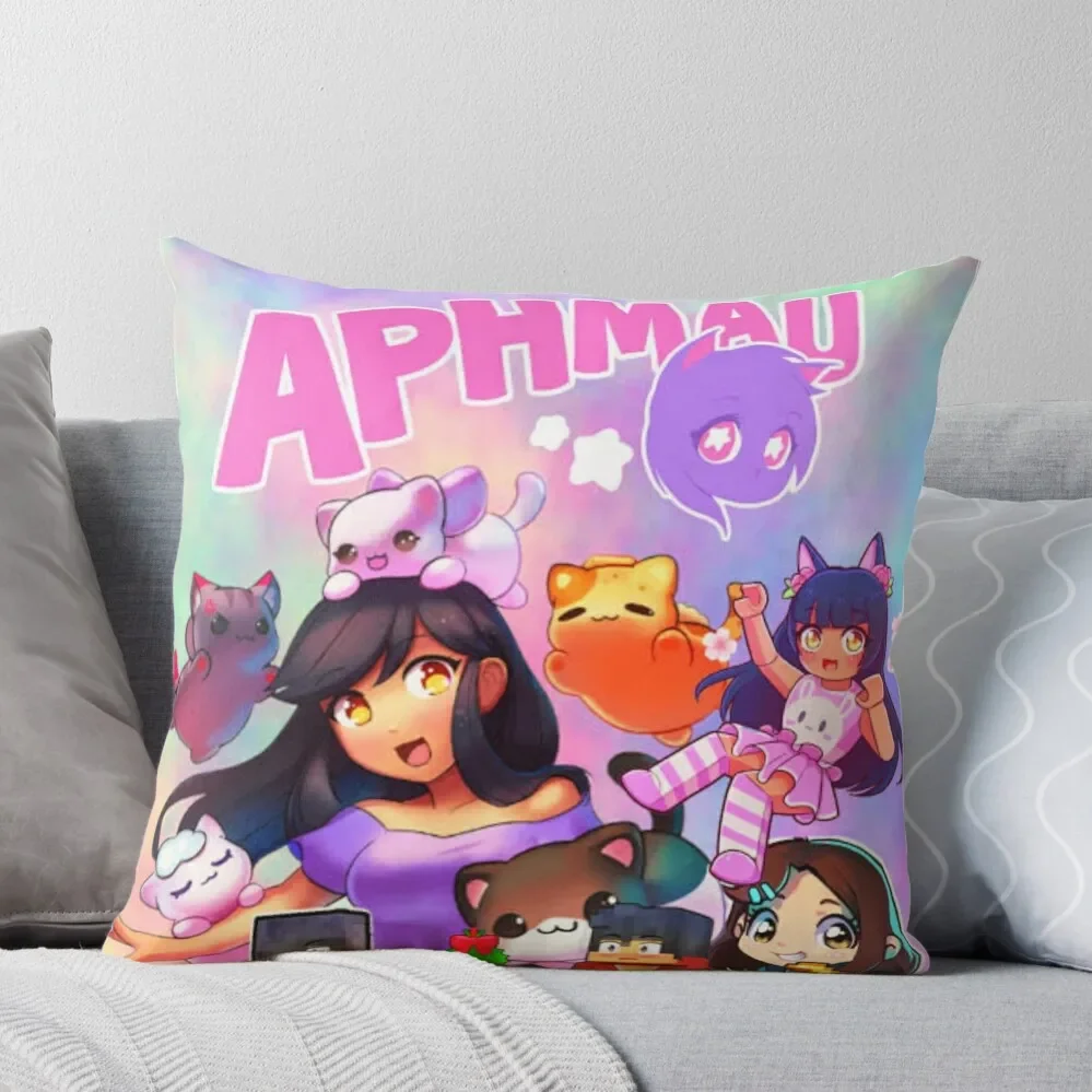 

Aphmau - Cute Art Throw Pillow Christmas Throw Pillows Covers Pillowcase Sofa Cushion Cover