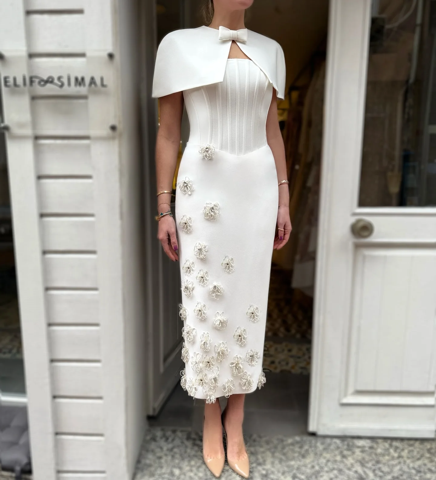 Soledad mère De la mariée Robe t longueur perles Robe De soirée formelle Robe De soirée Femme personnalisé Plus