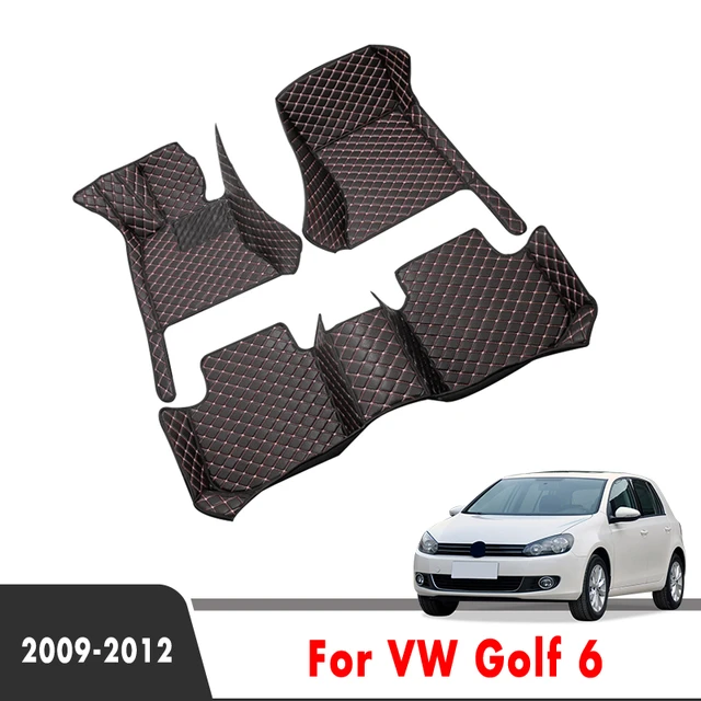 Tapis de sol de voiture en caoutchouc durable, tapis imperméables spéciaux,  RHD, Volkswagen Golf 6, 7, GTI, conduite à droite, logo GOLF GTI -  AliExpress