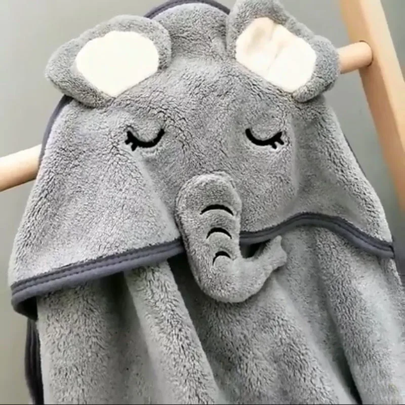 Baby Bath Towel Hooded Elephant Bath Towel for Baby Newborn Kid Bathrobe SuperSoft Sleeping Swaddle Wrap Blanket Infant Boy Girl