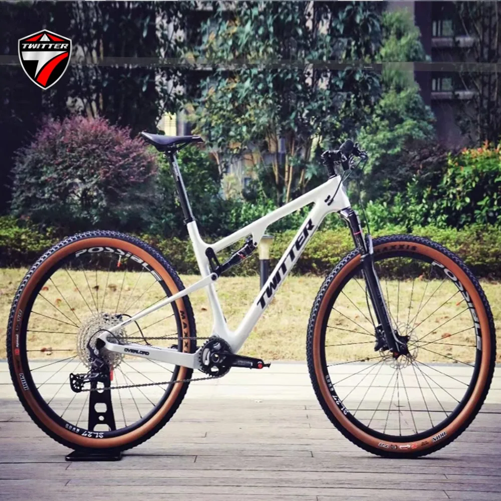 

TWITTER high-end overlord SX-EAGLE-12S 29in AM-class T1000 carbon fiber full suspension mountain bike with JUDY fork Disc brake
